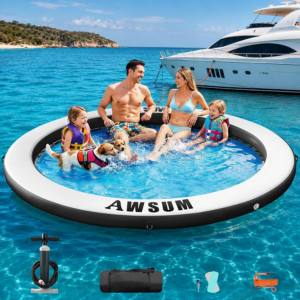 Inflatable 8' Floating Water Hammock