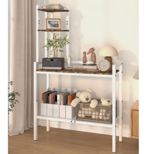 4-Tier Metal Corner Shelf Stand