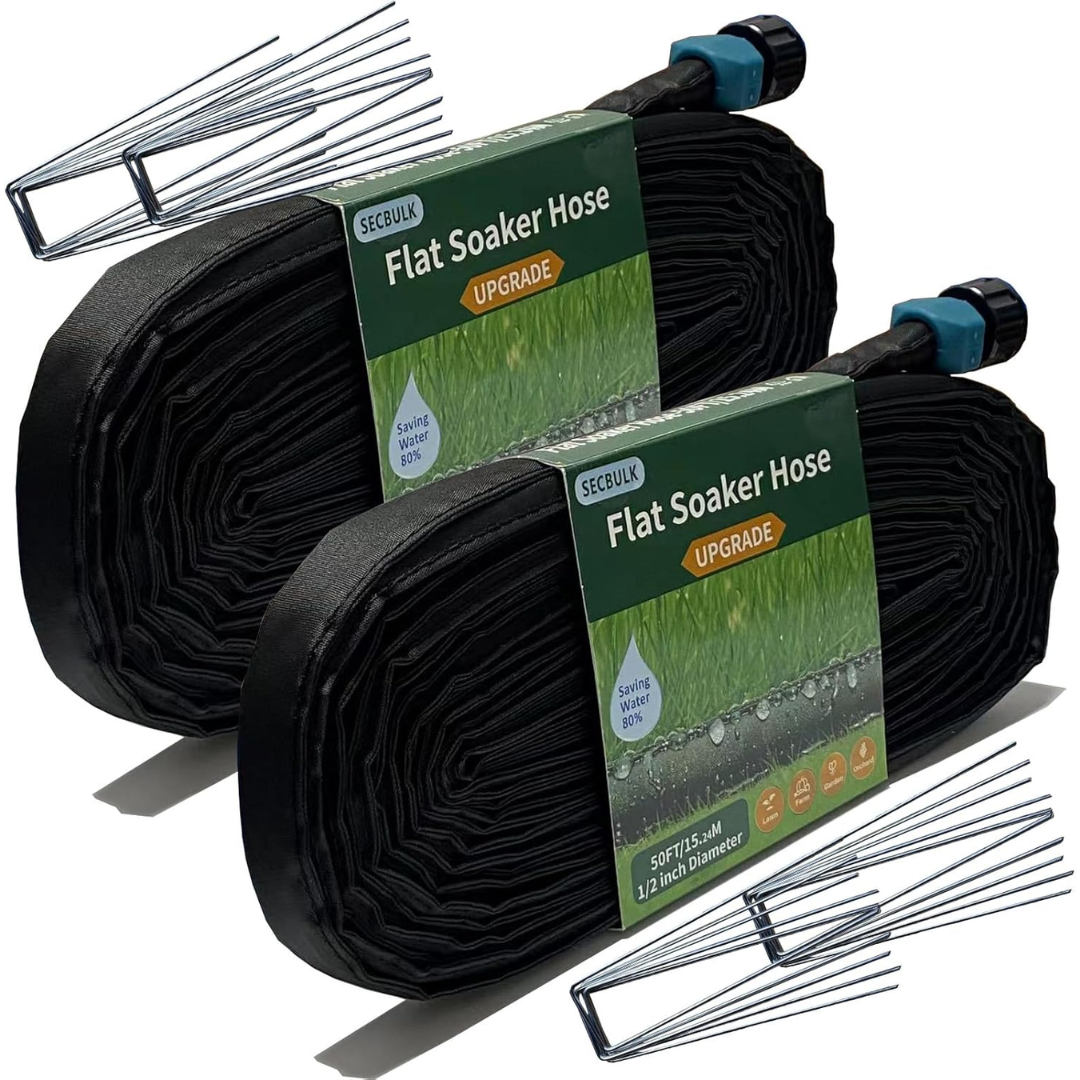 2026 Flat Soaker 100' Hose w/Stakes