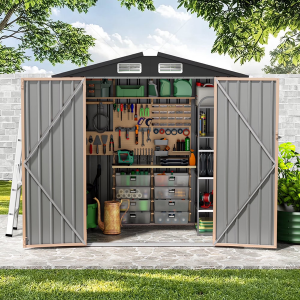Metal 6' Lockable Storage Shed