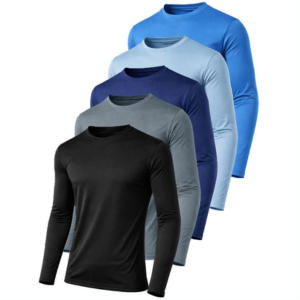 5-Pack Men's Active Athletic Mositure Wicking Shirts