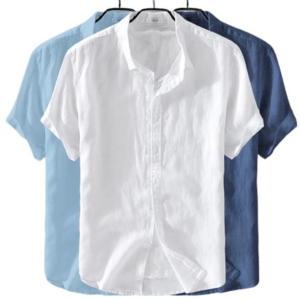 3-Piece Men's Linen Shirt