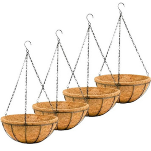 4-Pack Outdoor Hanging Planter Baskets