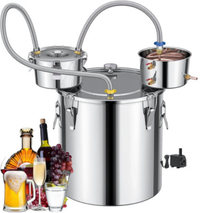 Stainless Steel 3-Pot 13Gal. Alcohol Distiller Kit