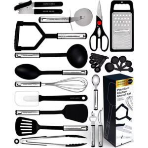25-Piece Silicone Spatula Kitchen Utensils Set