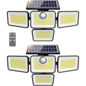 2-Pack LED Waterproof Outdoor Solar Lights