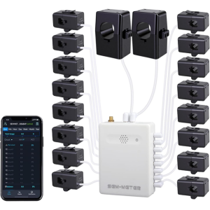 Smart Home Energy Monitor w/16 x 50A Circuit Sensors