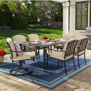 Hampton Bay 7-Piece Outdoor Dining Set w/Cushions