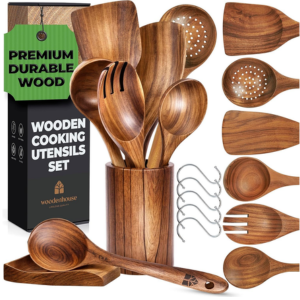 8-Piece Wood Utensil Set