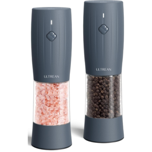 2-Pack Electric Salt & Pepper Grinder Set