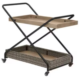 Stylewell Wicker Patio Serving Cart