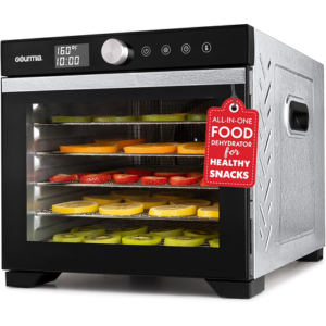 Gourmia 6-Tray Digital Food Dehydrator w/Timer