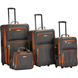 Rockland 4-Piece Softside Upright Luggage Set