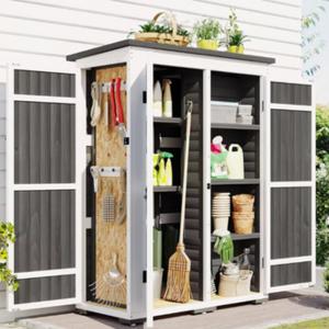 Fir Wood Lockable Garden Storage Shed