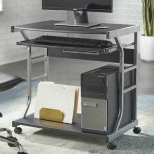 Engineered Wood Rolling Computer Desk