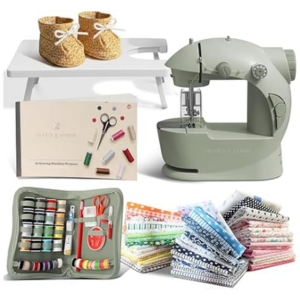 Hearth & Harbor Mini Sewing Machine w/122-Pc Gift Set