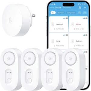 GoveeLife 4-Pack Smart Water Leak Detector
