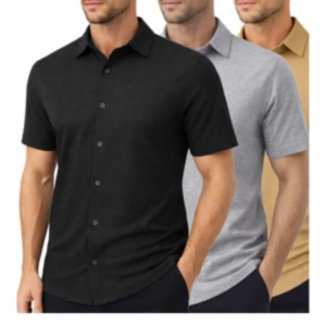 3-Pack Men’s Modern-Fit Knit Shirts