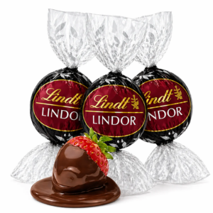 Lindt Lindor 5lb. Dark Strawberry Chocolate Truffles
