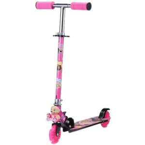 Barbie Foldable Kick Scooter e/Light Up Wheels