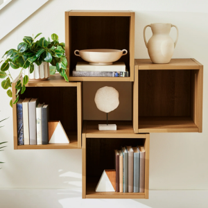 Set of 4 Wall Mount Cube Shelves