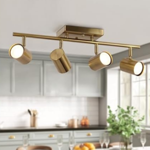 Semi Flush Mount 4-Light Track Ceiling Fixture