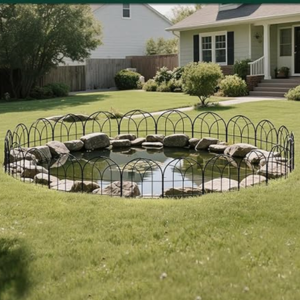 6-Panel No Dig Garden Decorative Fence