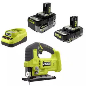 RYOBI ONE+ 18V Cordless Jig Saw Kit w/Batteries
