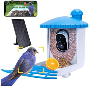 Smart AI Solar Bird Feeder w/Camera & App