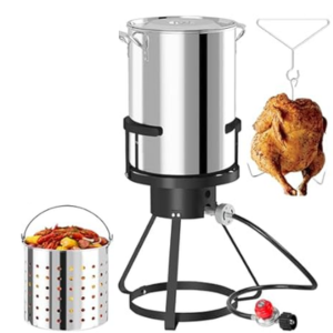 Pipopa 30Qt Stainless Steel Turkey Fryer