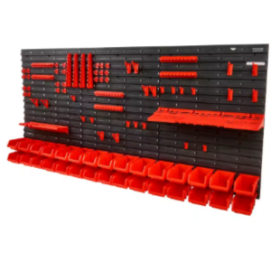 Wall-Mount 48-Bin Rack Organizer