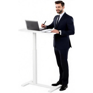 Adjustable Mobile Standing Desk w/Wheels