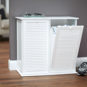 Tilt-Out Laundry Sorter Cabinet