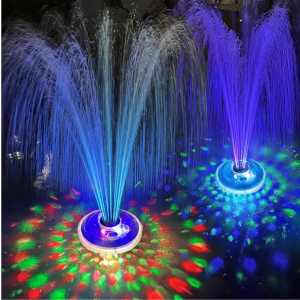 Floating Water Fountain w/LED Lights