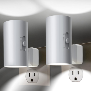 2-Pack Dusk-to-Dawn LED Dimmable Night Lights