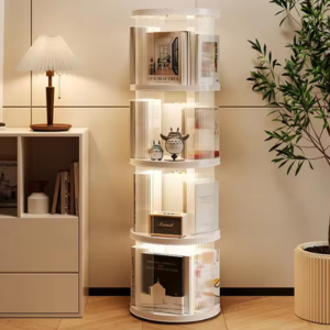 5-Tier Rotating Bookshelf