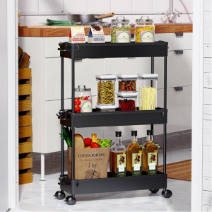 3-Tier Slim Rolling Storage Cart
