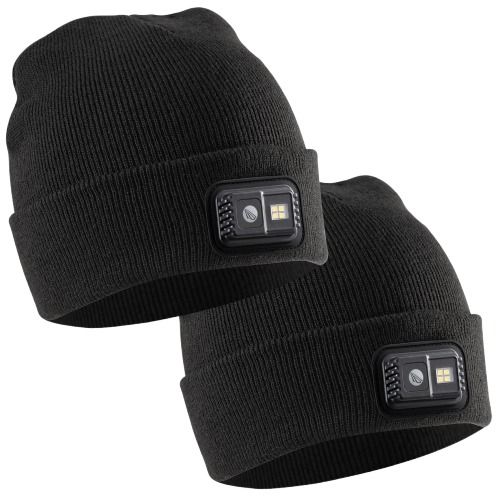 CAPLight 2-Pack Rechargeable Knit APX Beanies