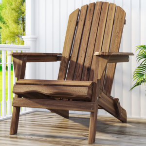 Ktaxon Patio Folding Wood Adirondack Chair