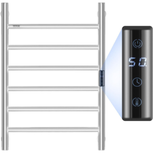 6-Bar Wall Heated Towel Rack