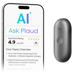 Plaud NotePin S 112-Language 64GB AI Voice Recorder w/App