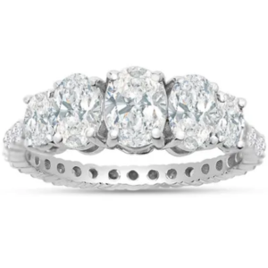 2Ct Lab Grown Diamond Eternity Engagement Ring