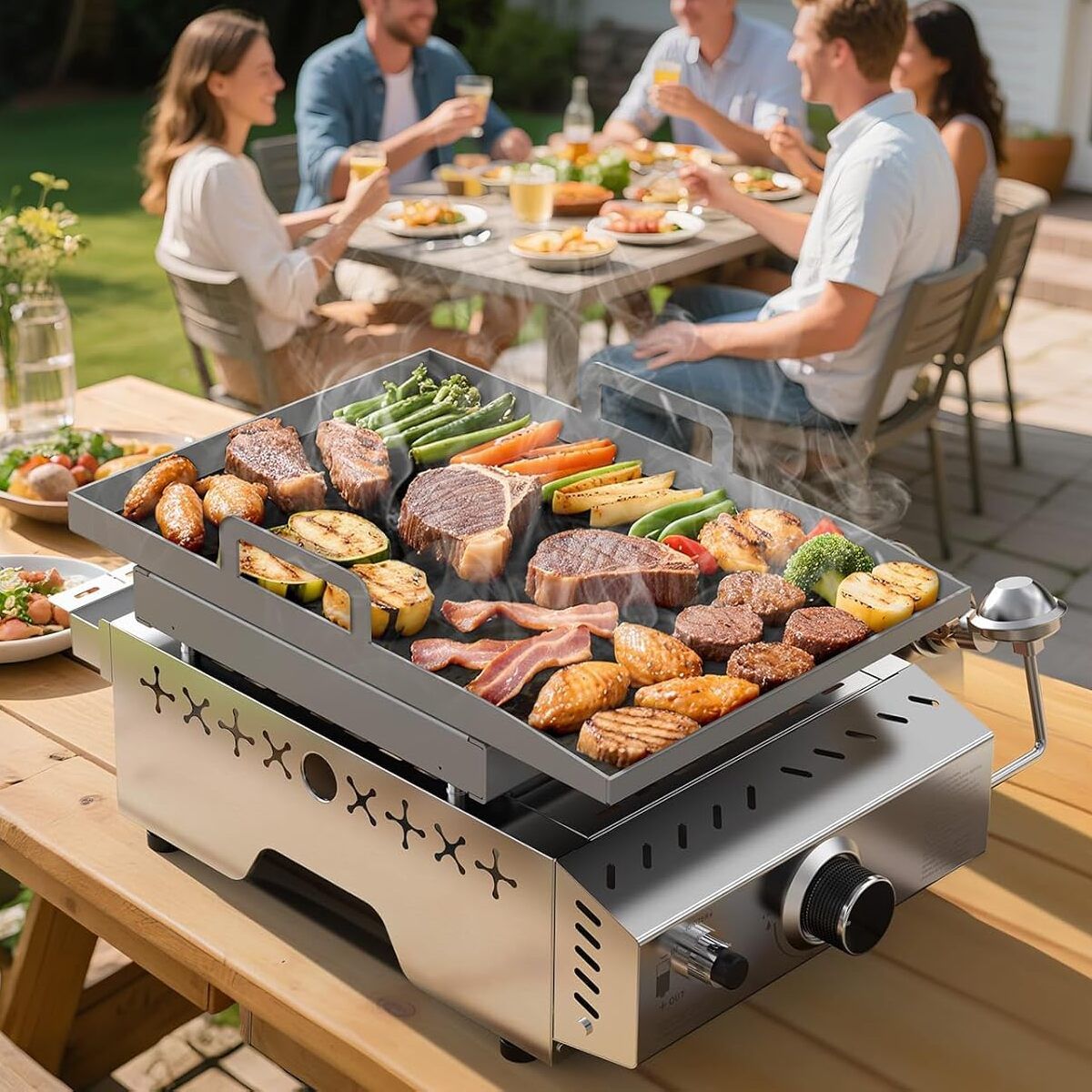 Cowsar 1-Burner Tabletop Gas Griddle