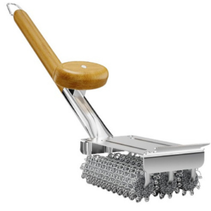 Stainless Steel Bristle-Free Grill Brush & Scraper