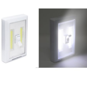 3-Pack Magnetic Wireless LED Light Switches w/Batteries
