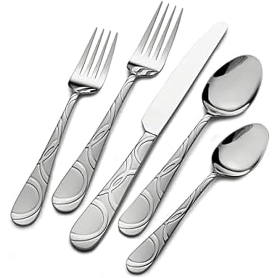 Stainless Steel 53-Piece Flatware Set