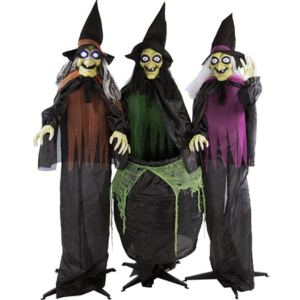 Haunted Hill Animatronic Halloween Witches
