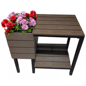 Outdoor Side Table w/Planter