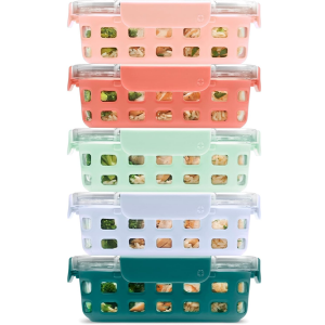 Ello Duraglass 10-Pack Meal Prep Containers
