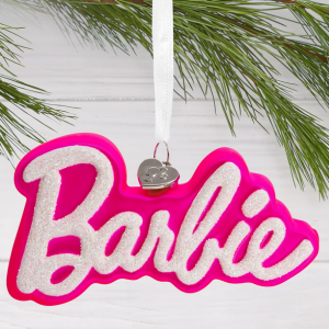 Mattel Barbie Logo Christmas Ornament